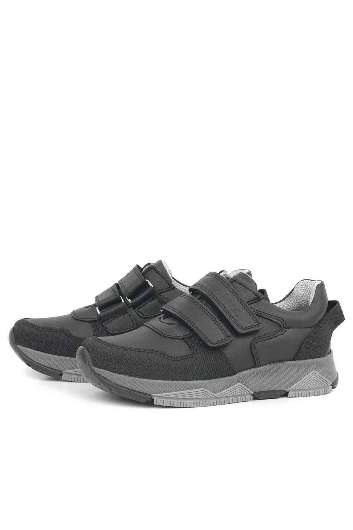 Rakerplus Hakiki Deri Siyah Çocuk Spor Okul Ayakkabı