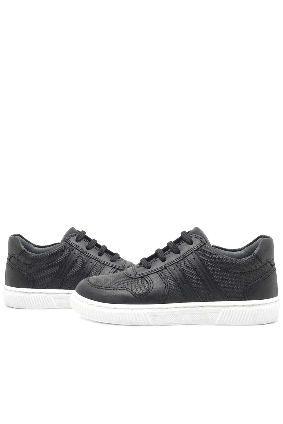 Rakerplus Hakiki Deri Siyah Erkek Çocuk Spor Okul Ayakkabı