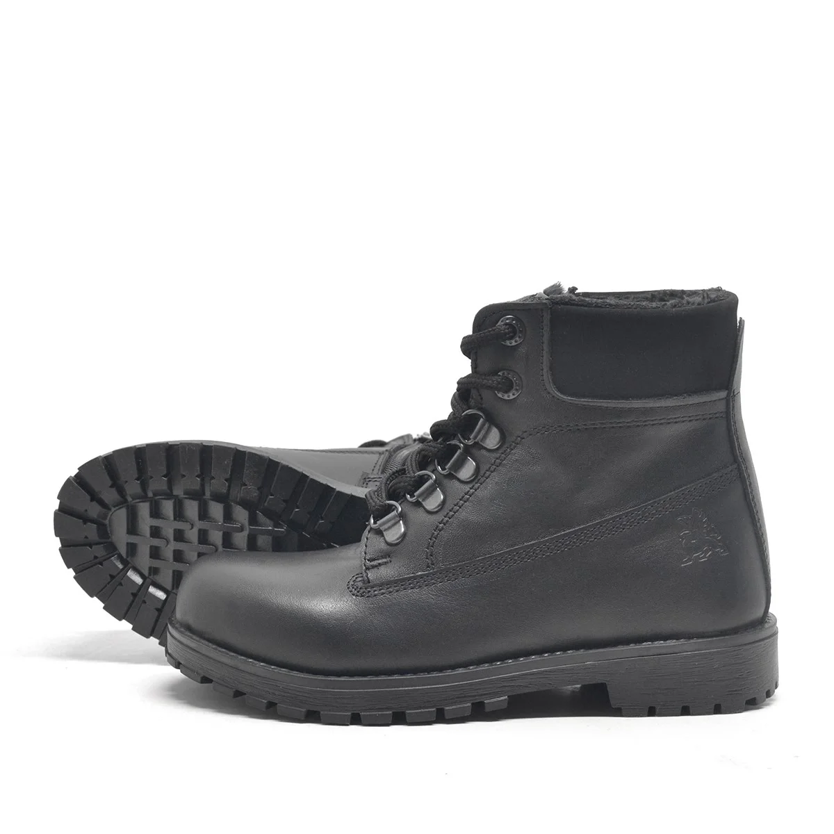 Rakerplus Hakiki Deri Siyah Fermuarlı Kışlık Çocuk Bot