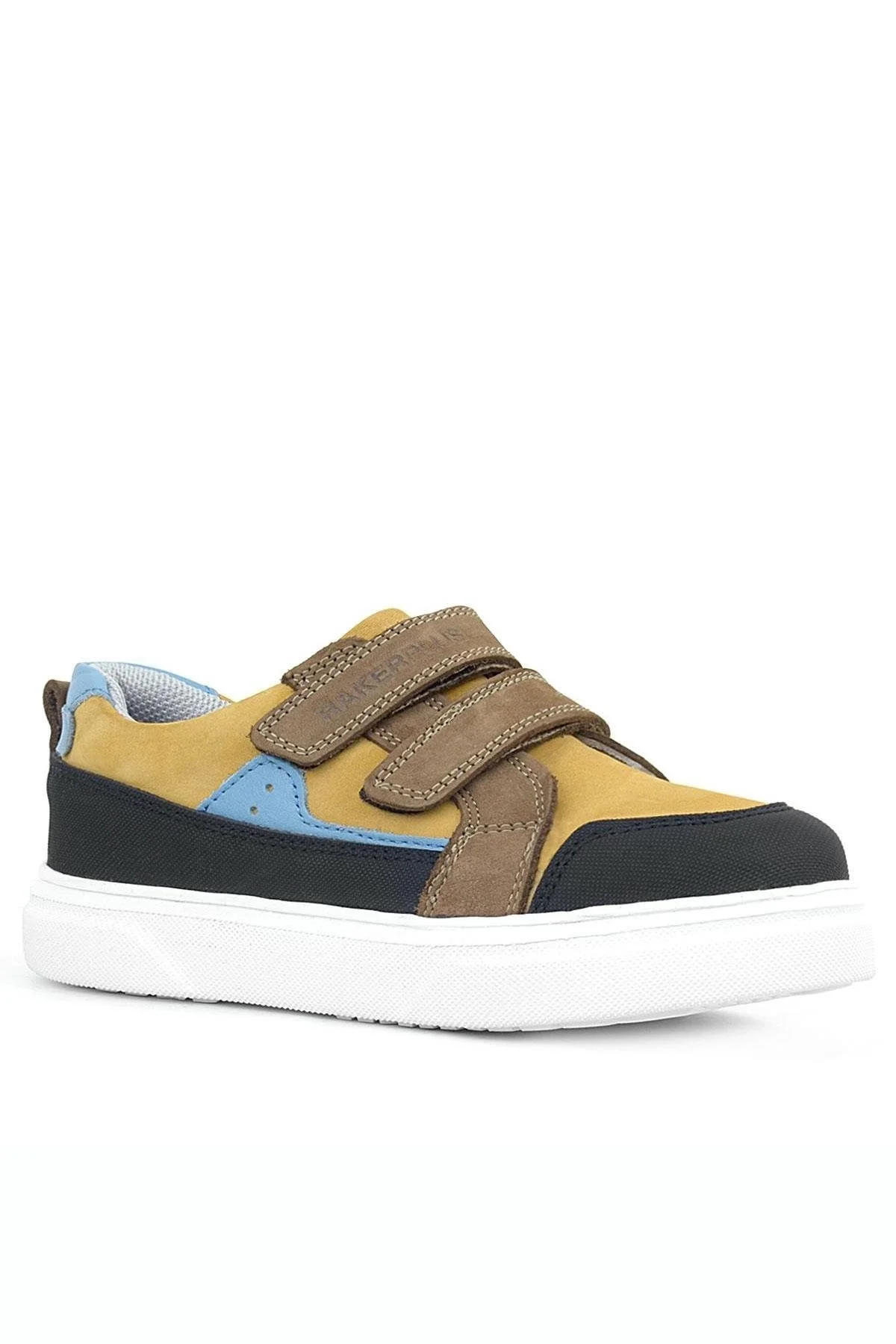 Rakerplus Hakiki Deri Taba Yüksek Taban Cırtlı Çocuk Günlük Spor Ayakkabı