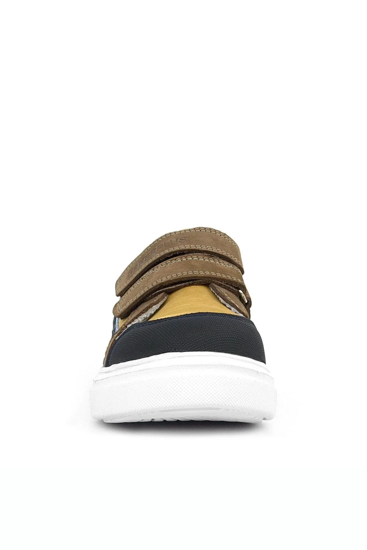 Rakerplus Hakiki Deri Taba Yüksek Taban Cırtlı Çocuk Günlük Spor Ayakkabı