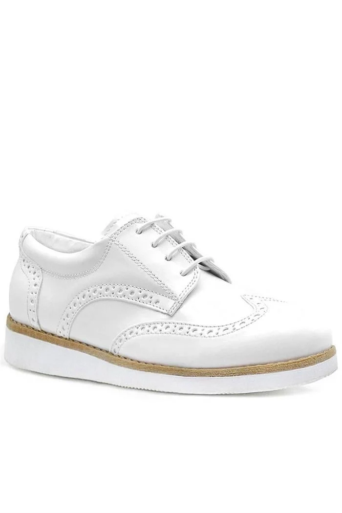 Rakerplus Hidra Beyaz Rugan Bağcıklı Günlük Erkek Genç Ayakkabı