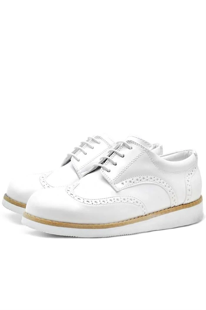 Rakerplus Hidra Beyaz Rugan Bağcıklı Günlük Erkek Genç Ayakkabı