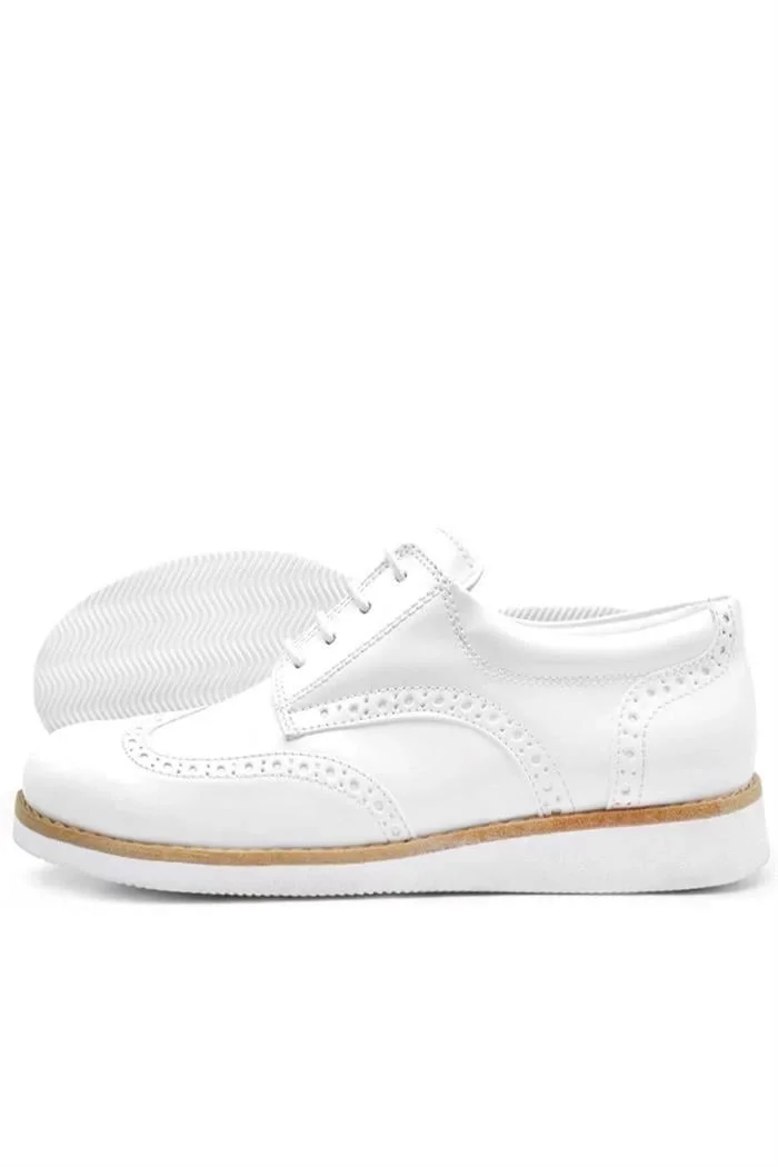 Rakerplus Hidra Beyaz Rugan Bağcıklı Günlük Erkek Genç Ayakkabı