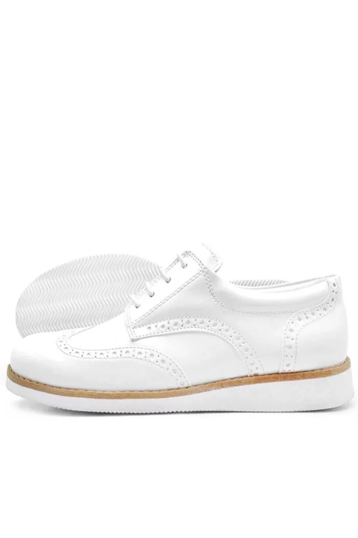 Rakerplus Hidra Beyaz Rugan Bağcıklı Günlük Erkek Genç Ayakkabı