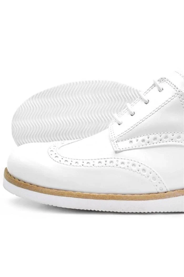 Rakerplus Hidra Beyaz Rugan Bağcıklı Günlük Erkek Genç Ayakkabı