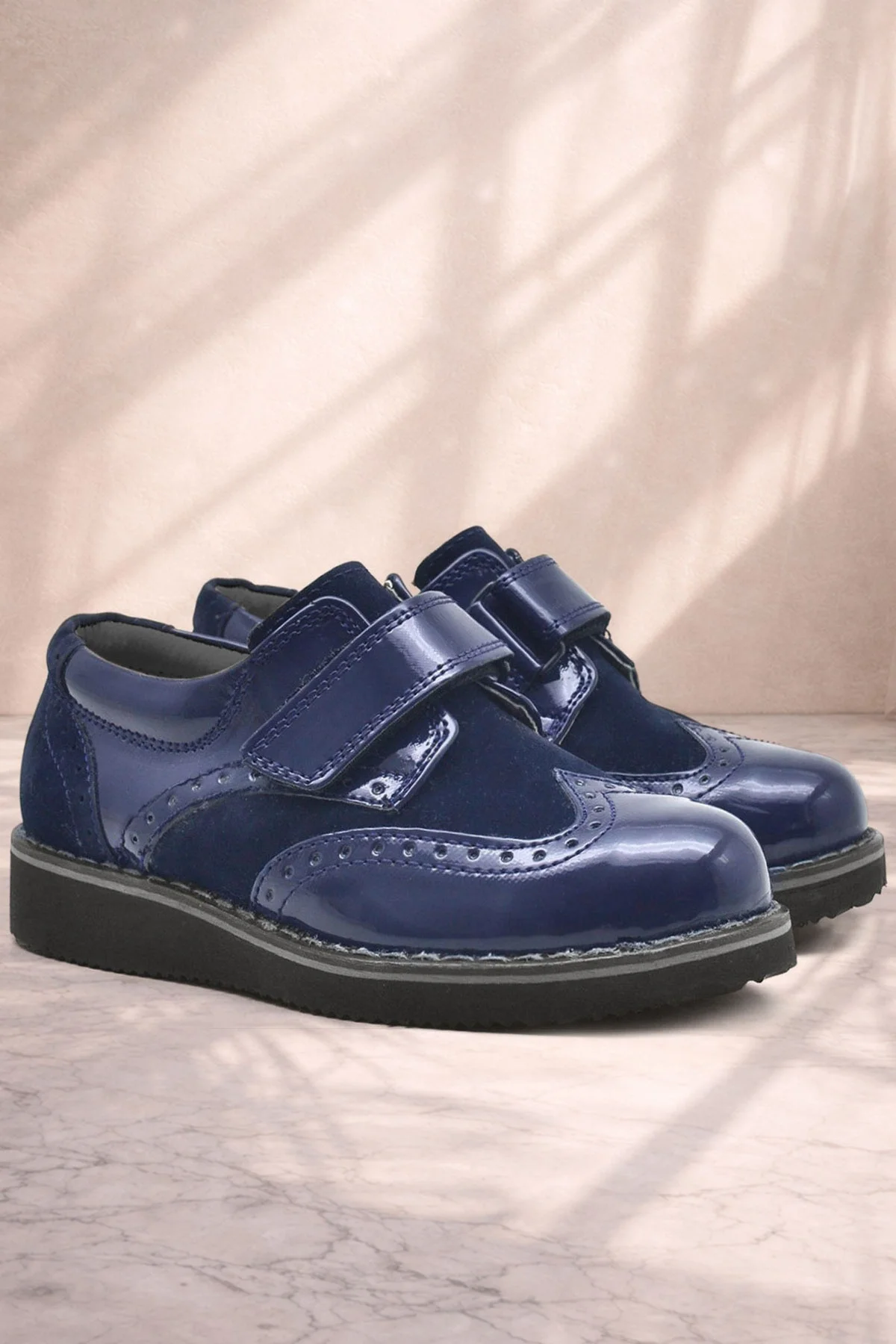 Rakerplus Hidra Lacivert Rugan Cırtlı Günlük Erkek Çocuk Ayakkabı