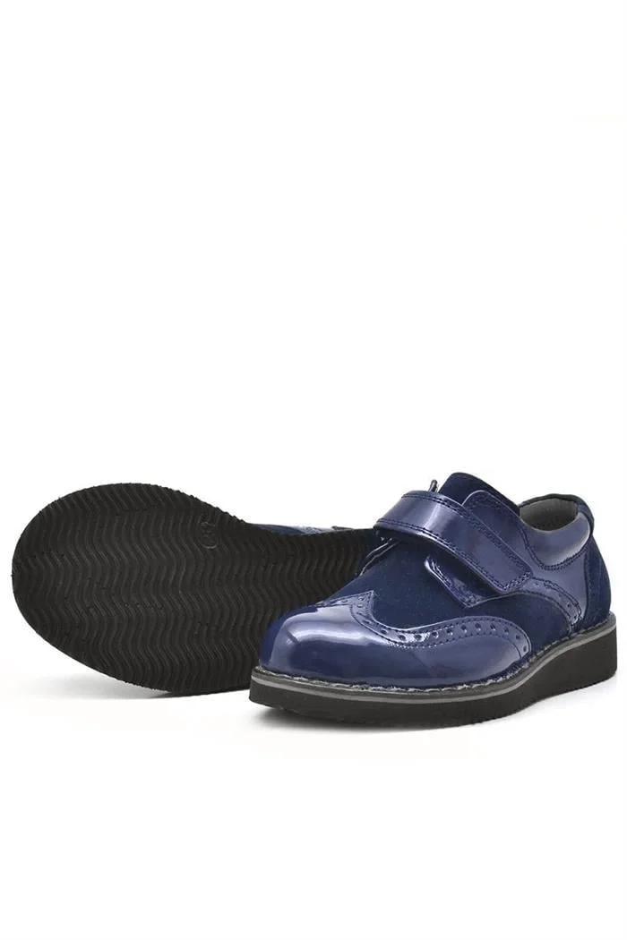 Rakerplus Hidra Lacivert Rugan Cırtlı Günlük Erkek Çocuk Ayakkabı