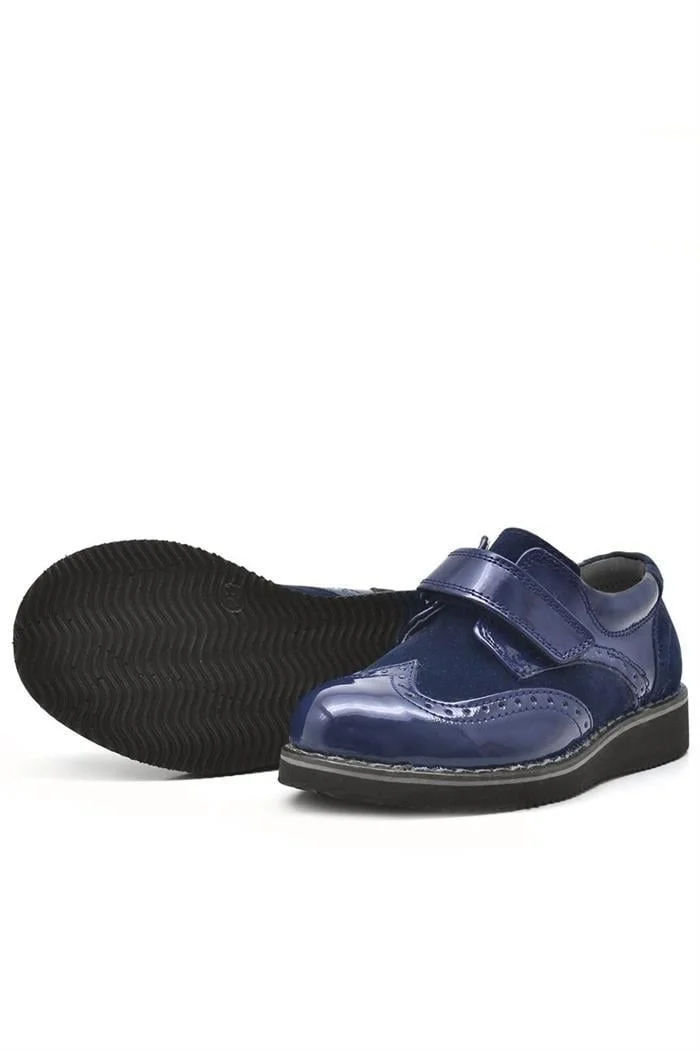 Rakerplus Hidra Lacivert Rugan Cırtlı Günlük Erkek Çocuk Ayakkabı