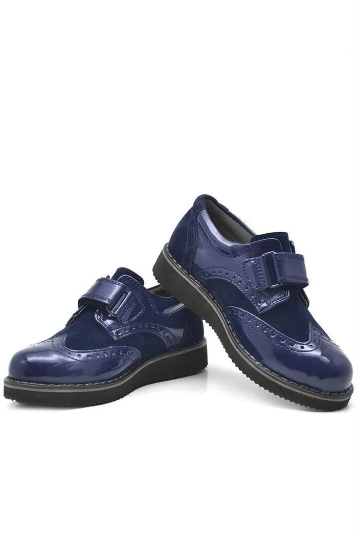 Rakerplus Hidra Lacivert Rugan Cırtlı Günlük Erkek Çocuk Ayakkabı