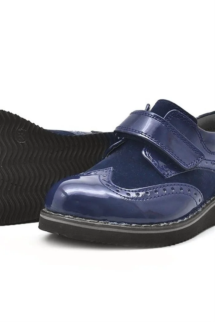 Rakerplus Hidra Lacivert Rugan Cırtlı Günlük Erkek Çocuk Ayakkabı