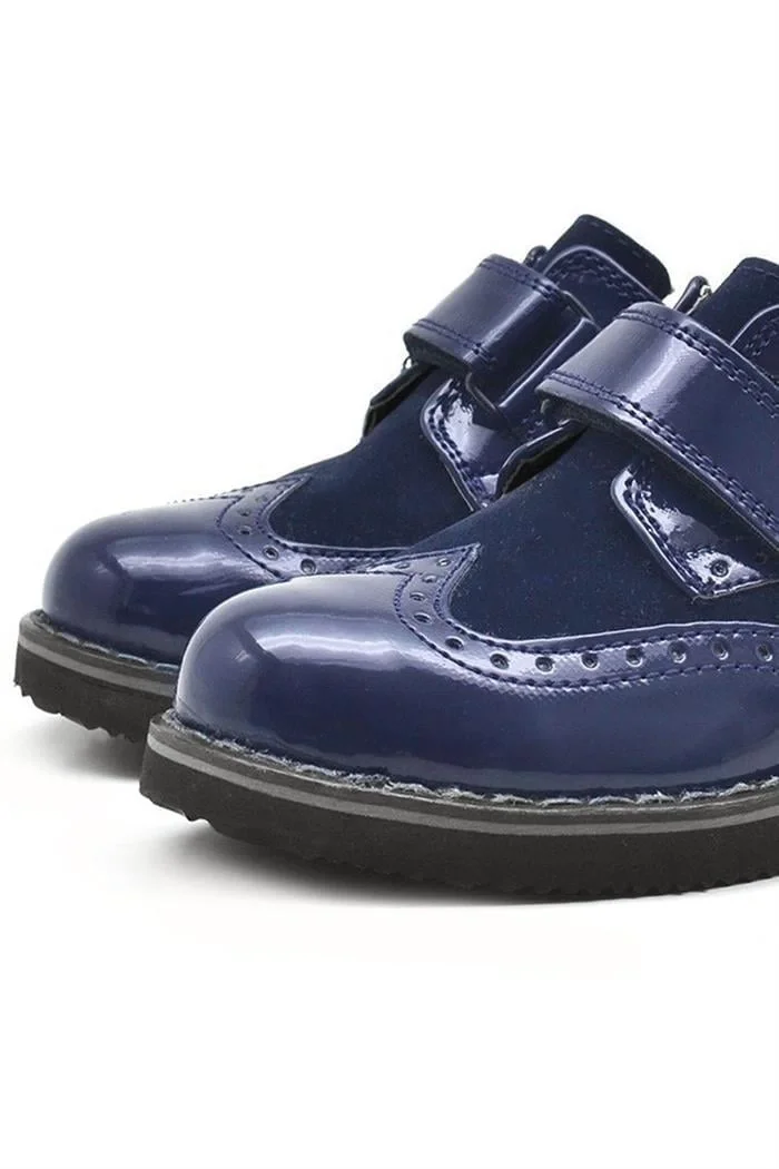 Rakerplus Hidra Lacivert Rugan Cırtlı Günlük Erkek Çocuk Ayakkabı