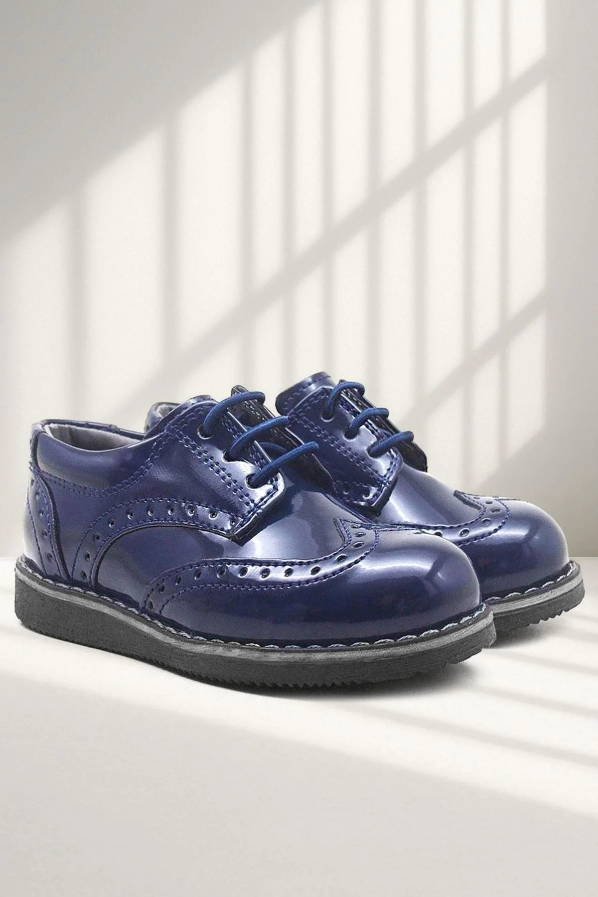 Rakerplus Hidra Lacivert Rugan Yüksek Tabanlı Erkek Bebek Ayakkabı