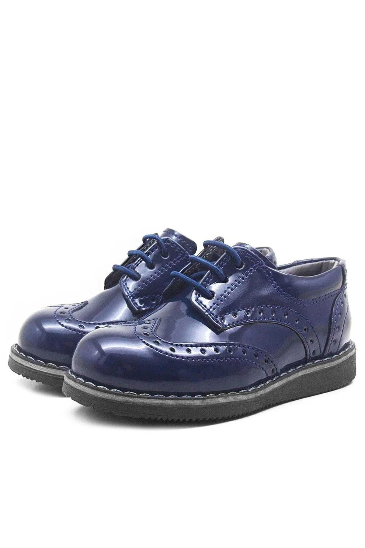 Rakerplus Hidra Lacivert Rugan Yüksek Tabanlı Erkek Bebek Ayakkabı