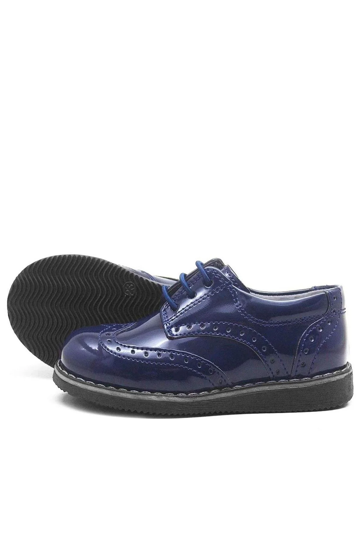 Rakerplus Hidra Lacivert Rugan Yüksek Tabanlı Erkek Bebek Ayakkabı