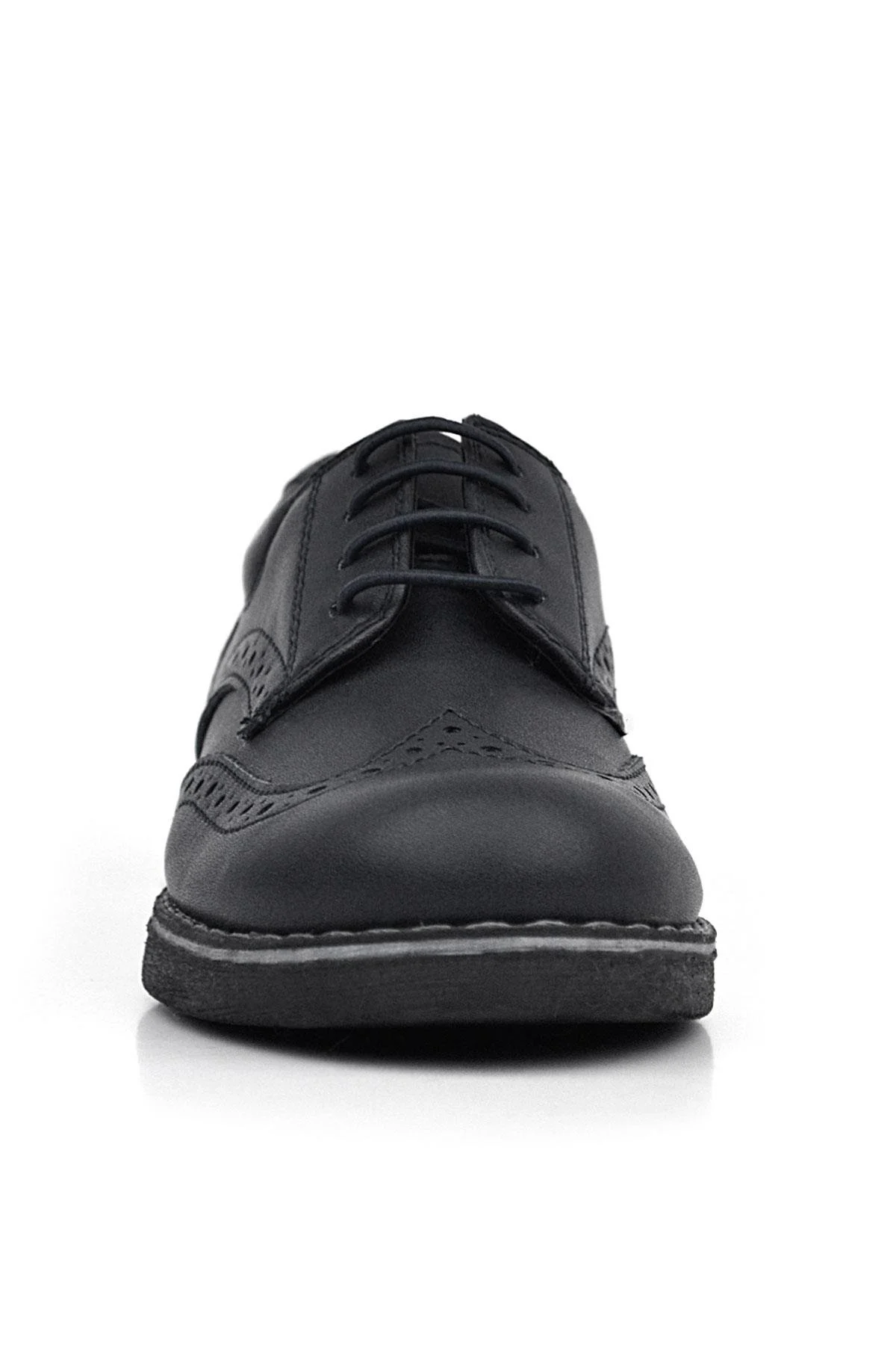 Rakerplus Hidra Siyah Mat Bağcıklı Klasik Erkek Çocuk Ayakkabı