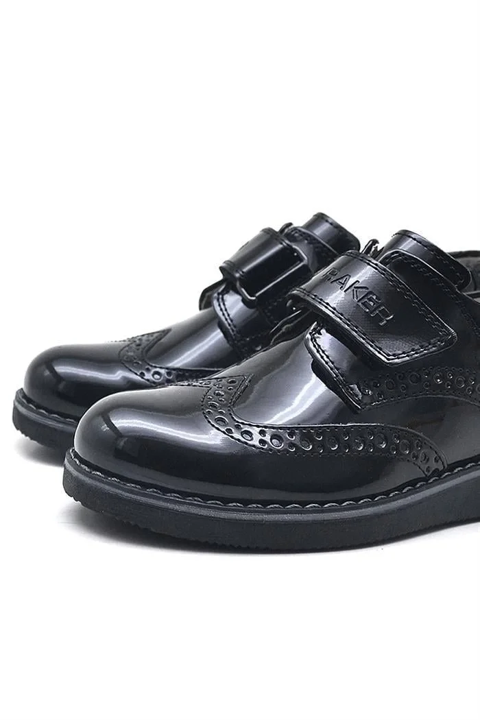 Rakerplus Hidra Siyah Rugan Cırtlı Erkek Çocuk Ayakkabı