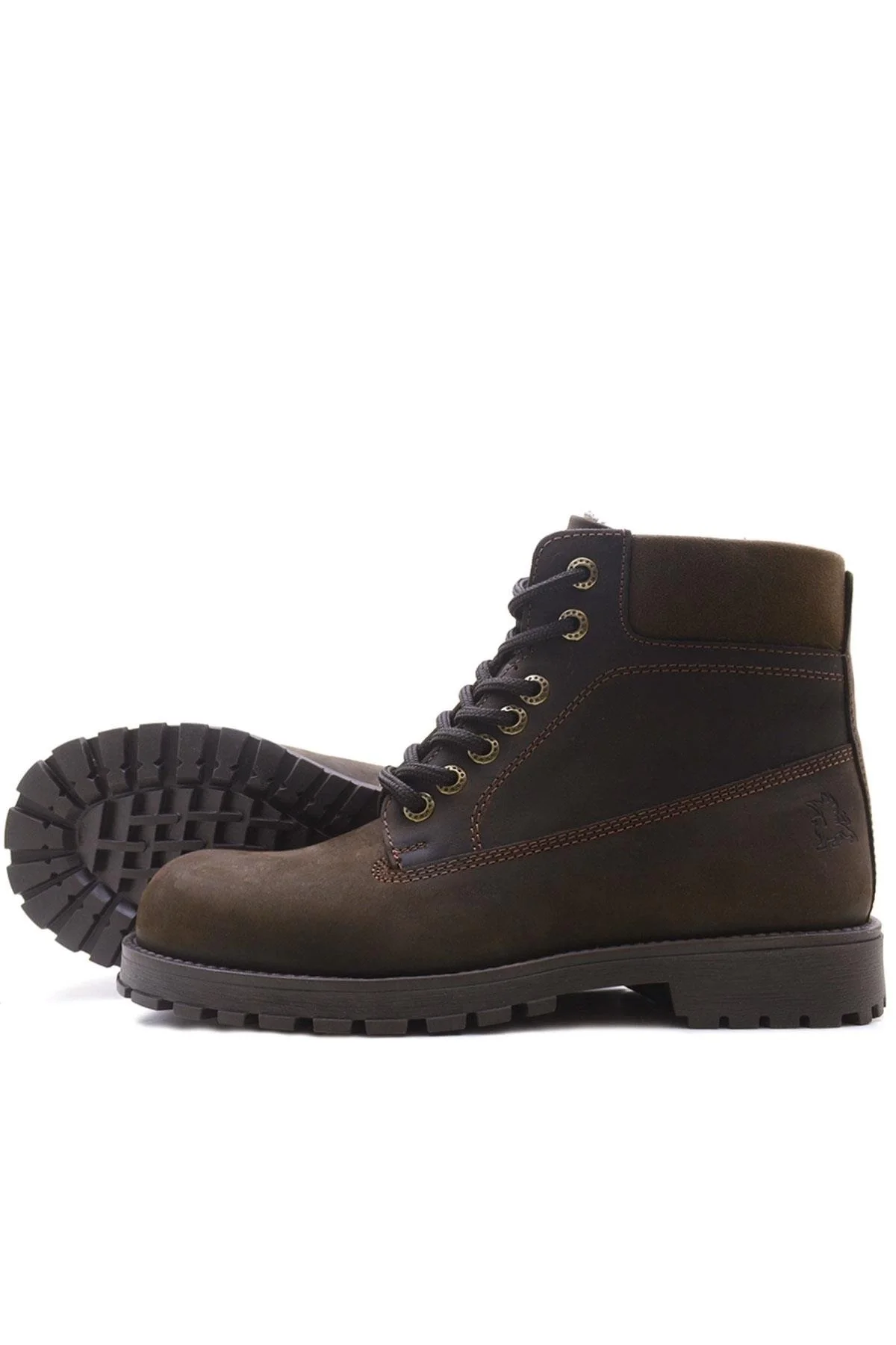 Rakerplus Kahverengi Fermuarlı Hakiki Deri Çocuk Bot