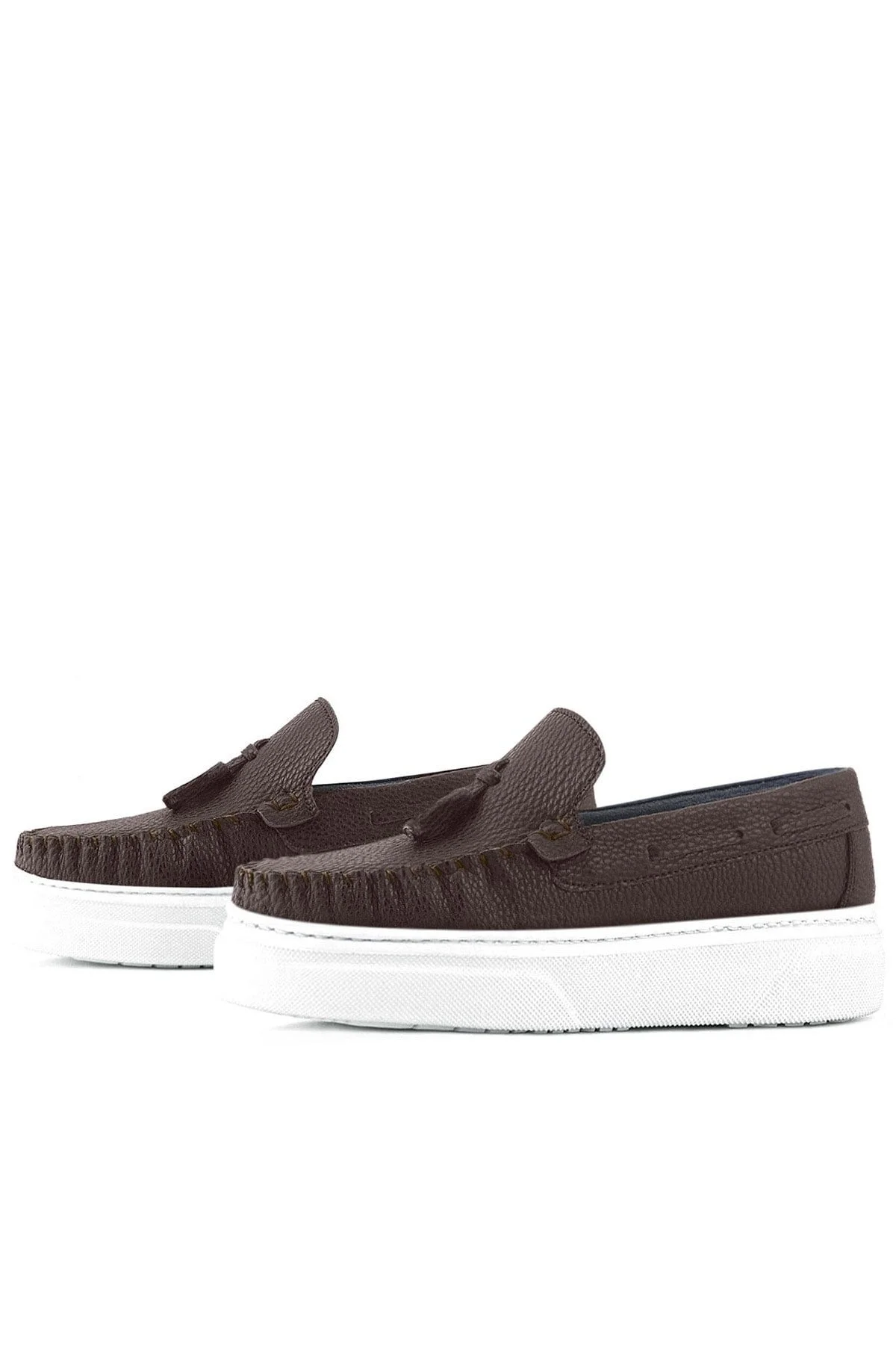 Rakerplus Kahverengi Hafif Tabanlı Erkek Çocuk Makosen Ayakkabı