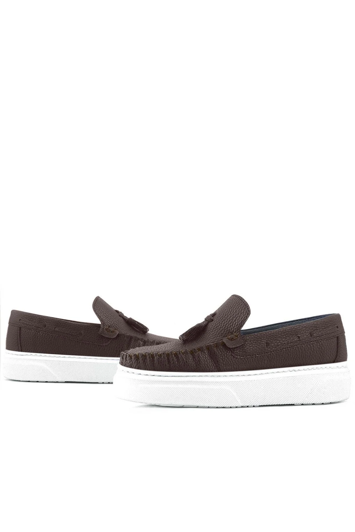 Rakerplus Kahverengi Hafif Tabanlı Erkek Çocuk Makosen Ayakkabı