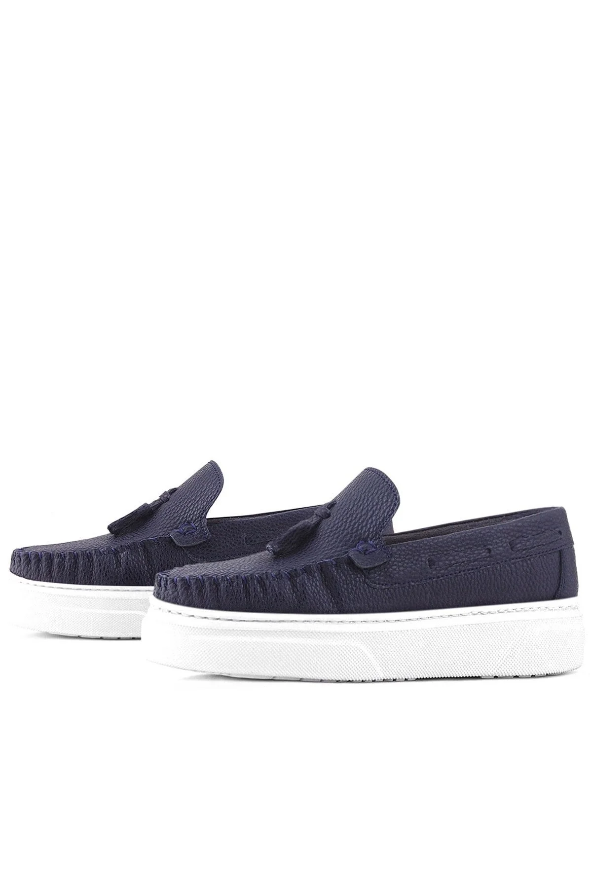 Rakerplus Lacivert Hafif Tabanlı Erkek Çocuk Makosen Ayakkabı