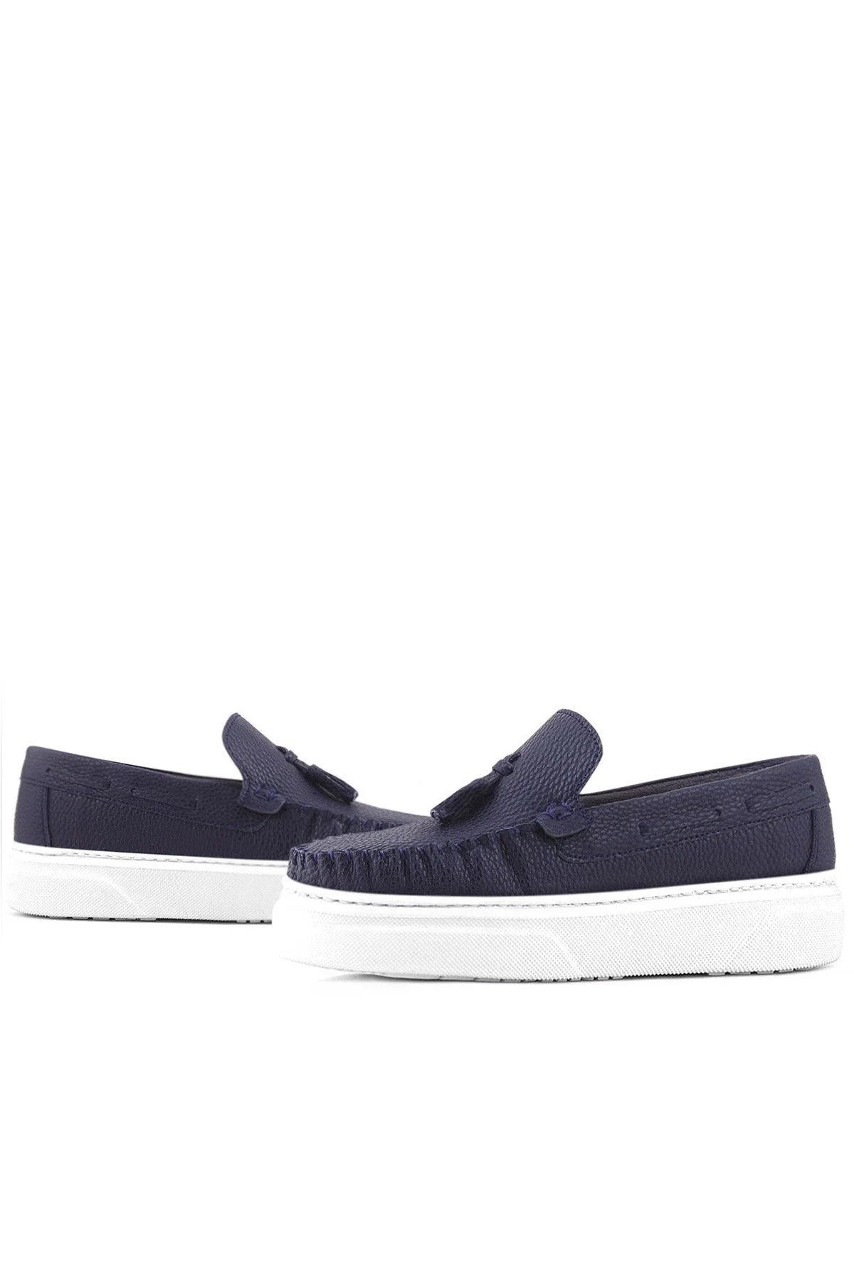 Rakerplus Lacivert Hafif Tabanlı Erkek Çocuk Makosen Ayakkabı