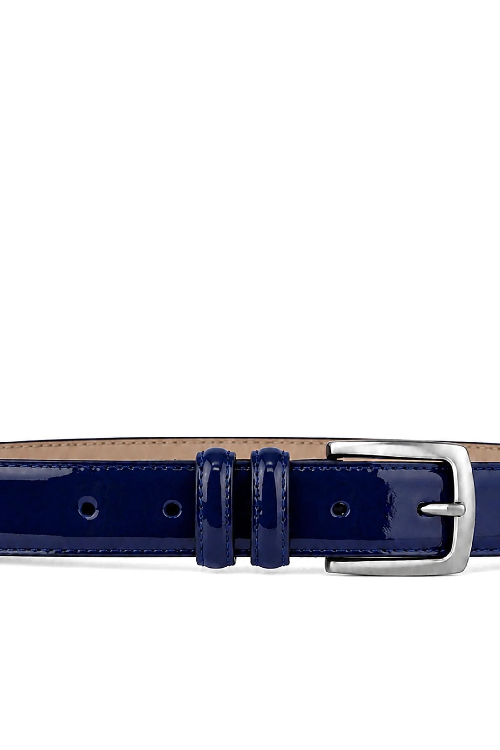 Rakerplus Lacivert Rugan 3 Cm Erkek Çocuk Kemeri (85- 110 Cm)