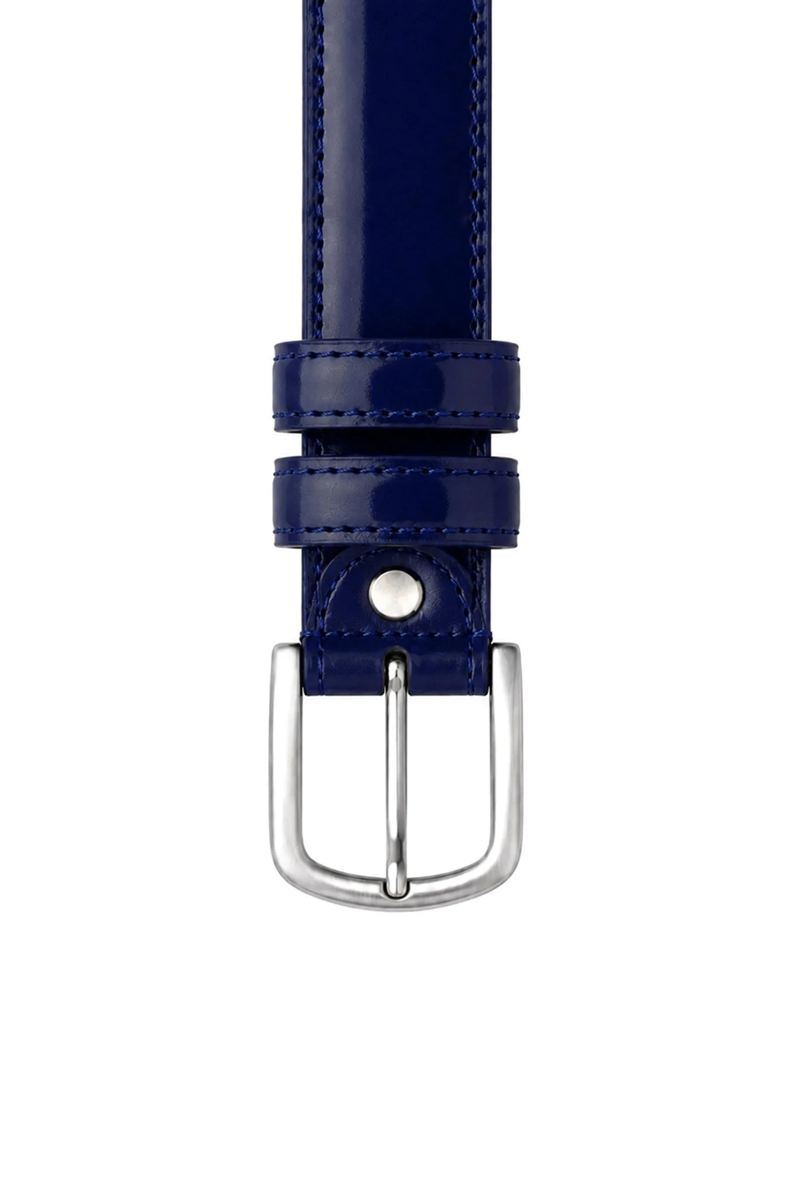 Rakerplus Lacivert Rugan 3 Cm Erkek Çocuk Kemeri (85- 110 Cm)