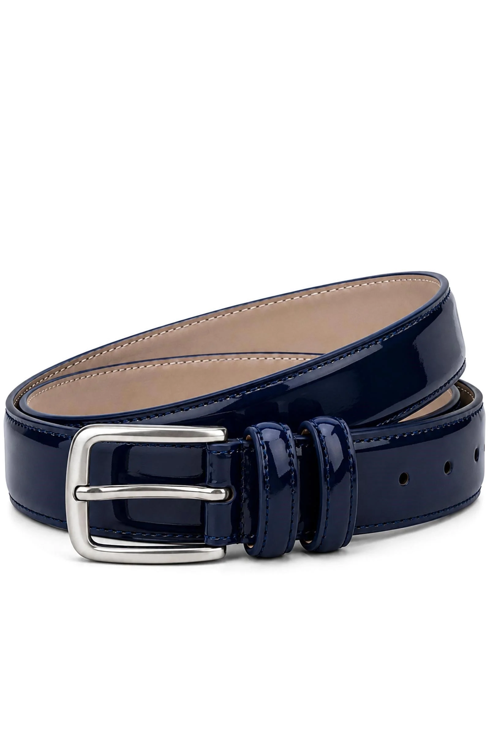 Rakerplus Lacivert Rugan 3 Cm Erkek Çocuk Kemeri (85- 110 Cm)