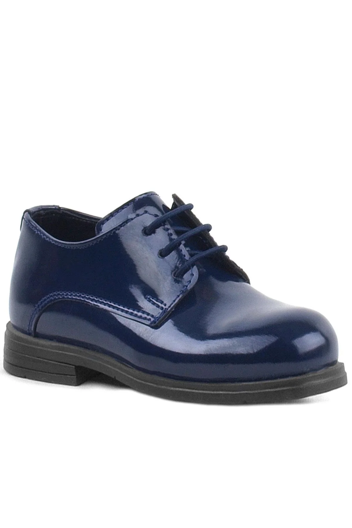 Rakerplus Lacivert Rugan Bağcıklı Oxford Çocuk Okul Ayakkabısı
