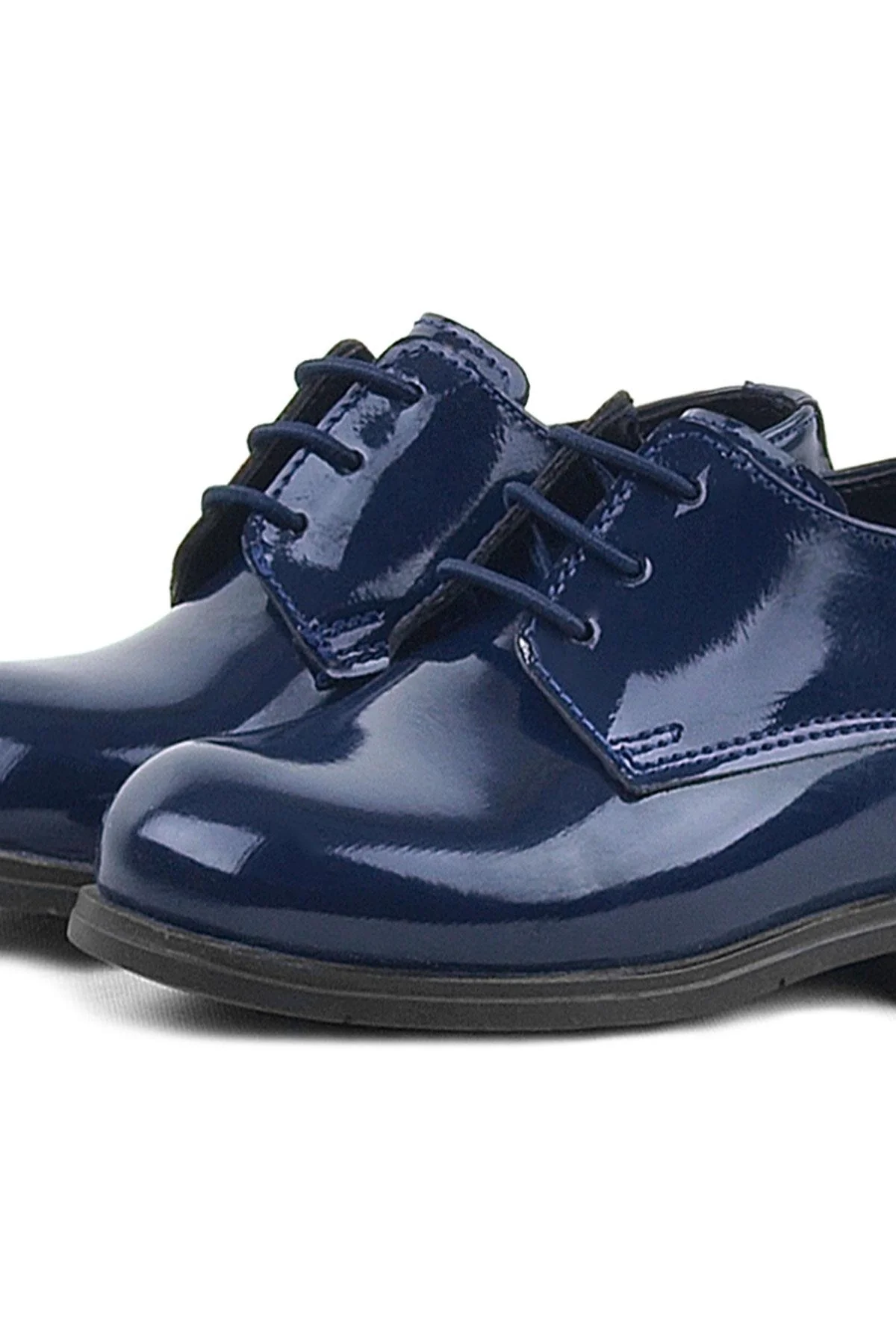 Rakerplus Lacivert Rugan Bağcıklı Oxford Çocuk Okul Ayakkabısı