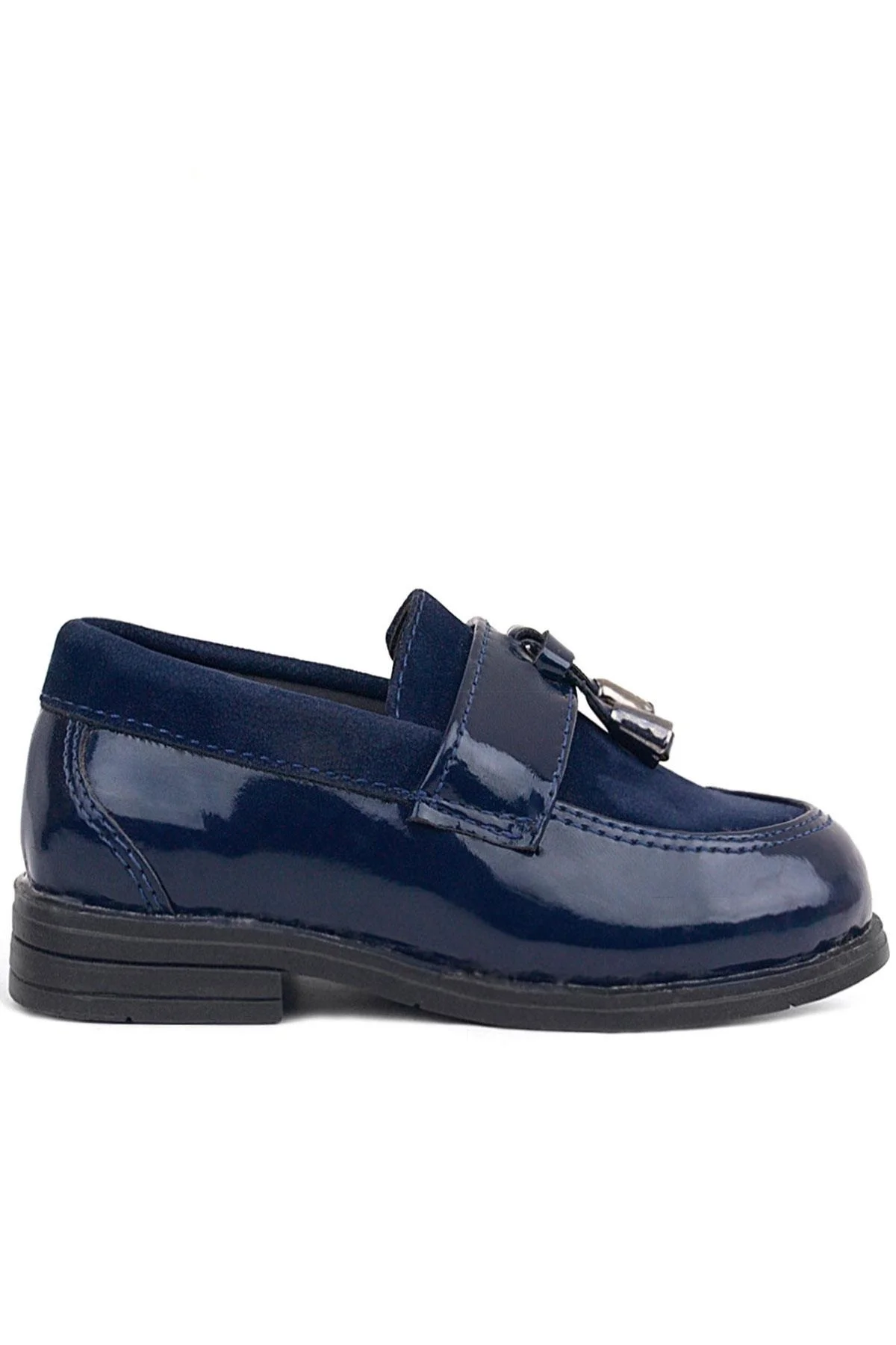 Rakerplus Lacivert Rugan Loafer Erkek Bebek Ayakkabı