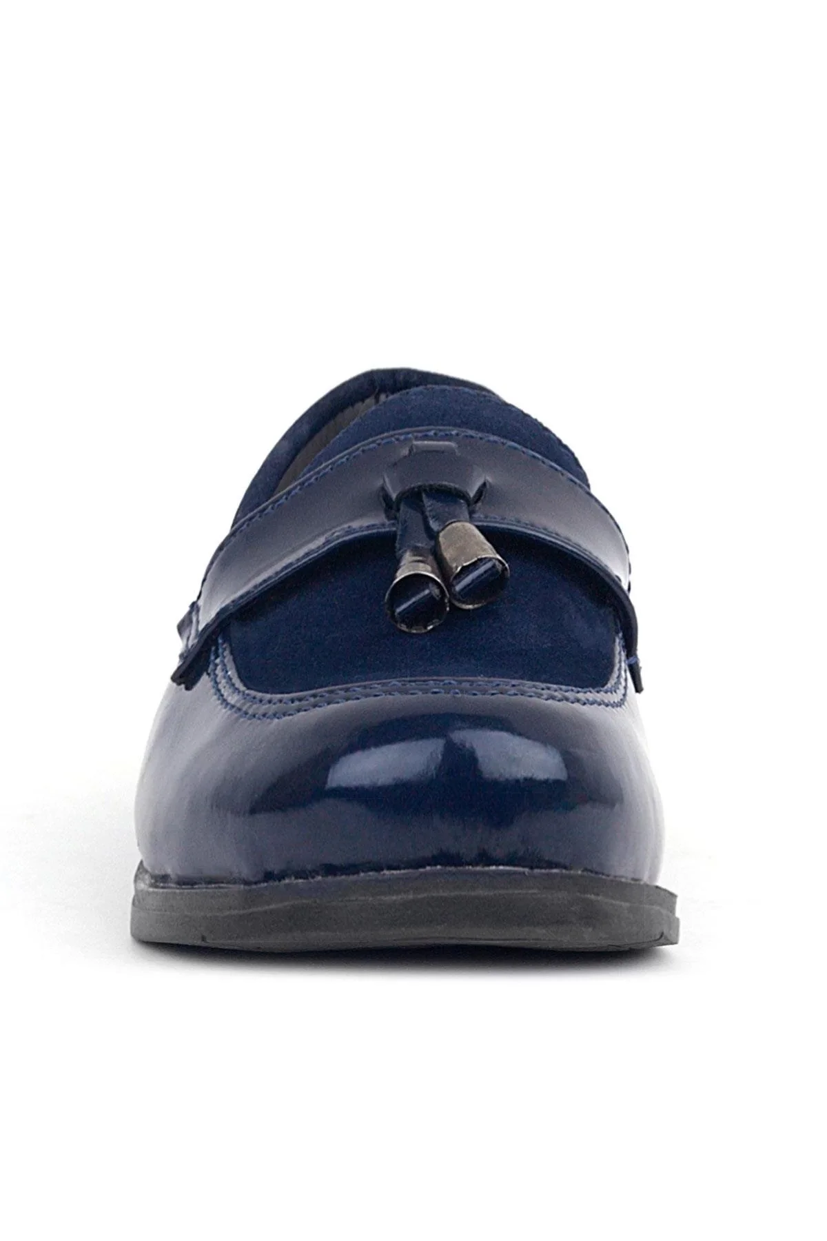 Rakerplus Lacivert Rugan Loafer Erkek Bebek Ayakkabı
