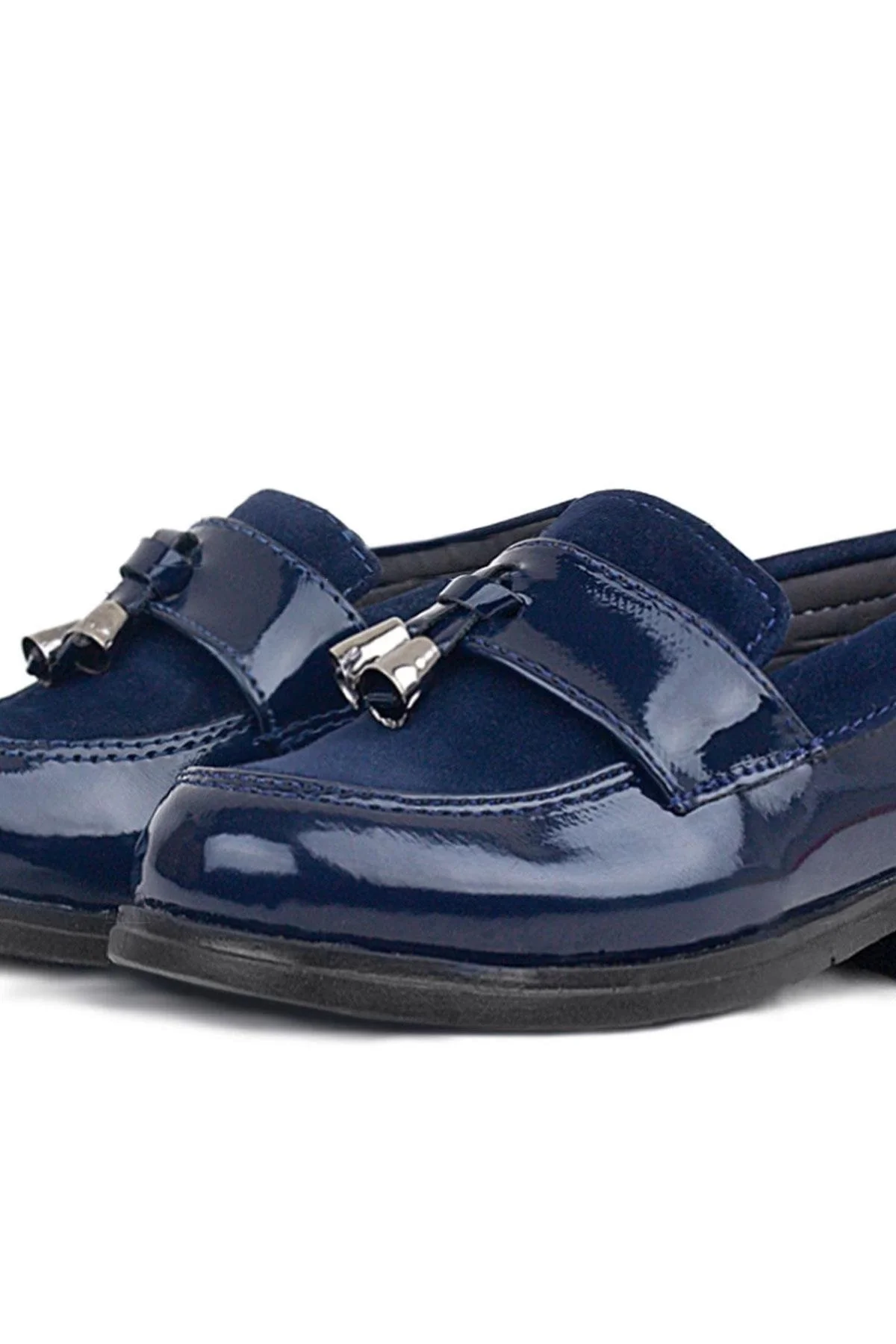 Rakerplus Lacivert Rugan Loafer Erkek Bebek Ayakkabı
