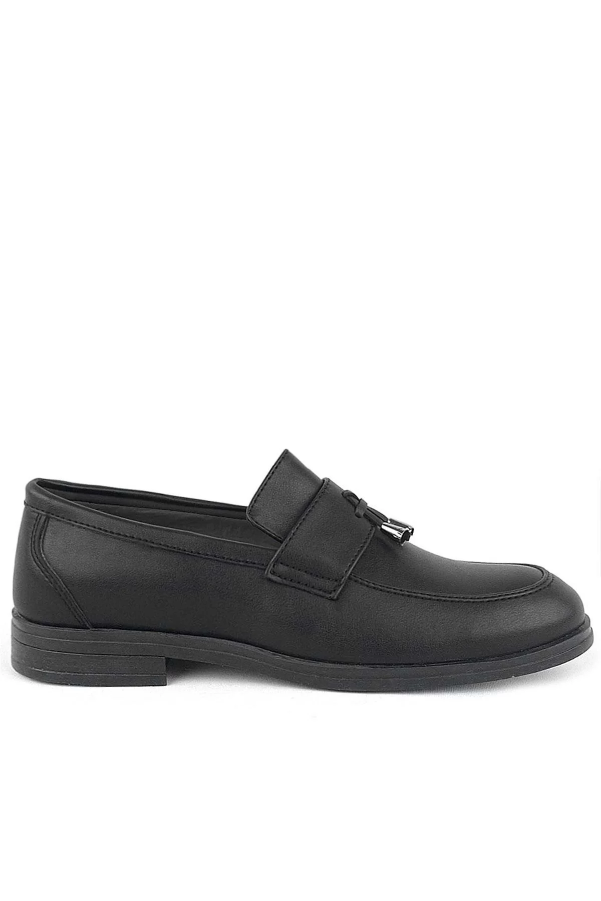 Rakerplus Loafer Siyah Mat Erkek Klasik Çocuk Ayakkabı