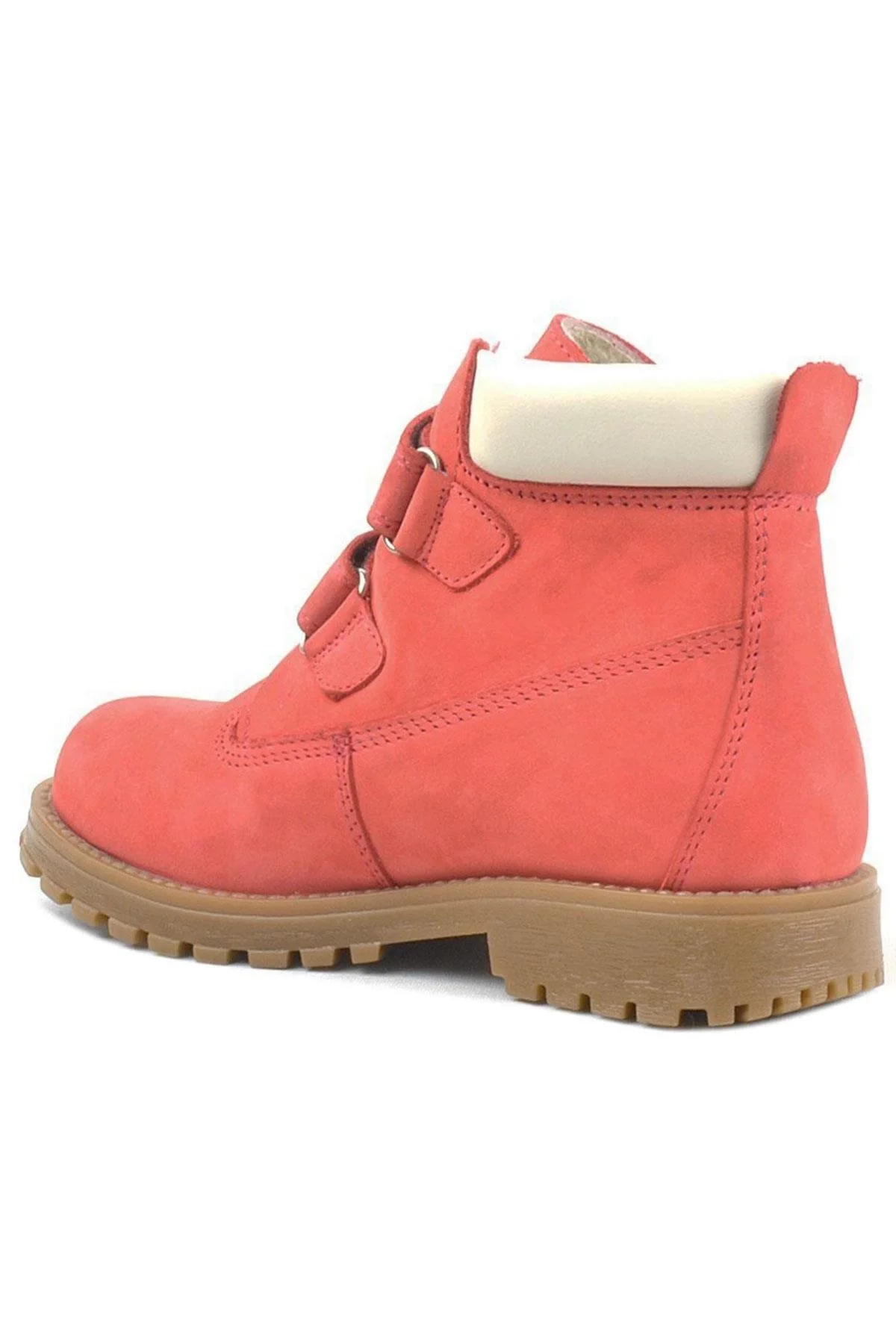 Rakerplus Neson Hakiki Deri Kırmızı Cırtlı Çocuk Bot