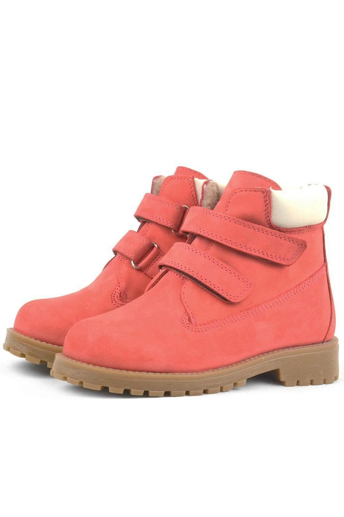 Rakerplus Neson Hakiki Deri Kırmızı Cırtlı Çocuk Bot