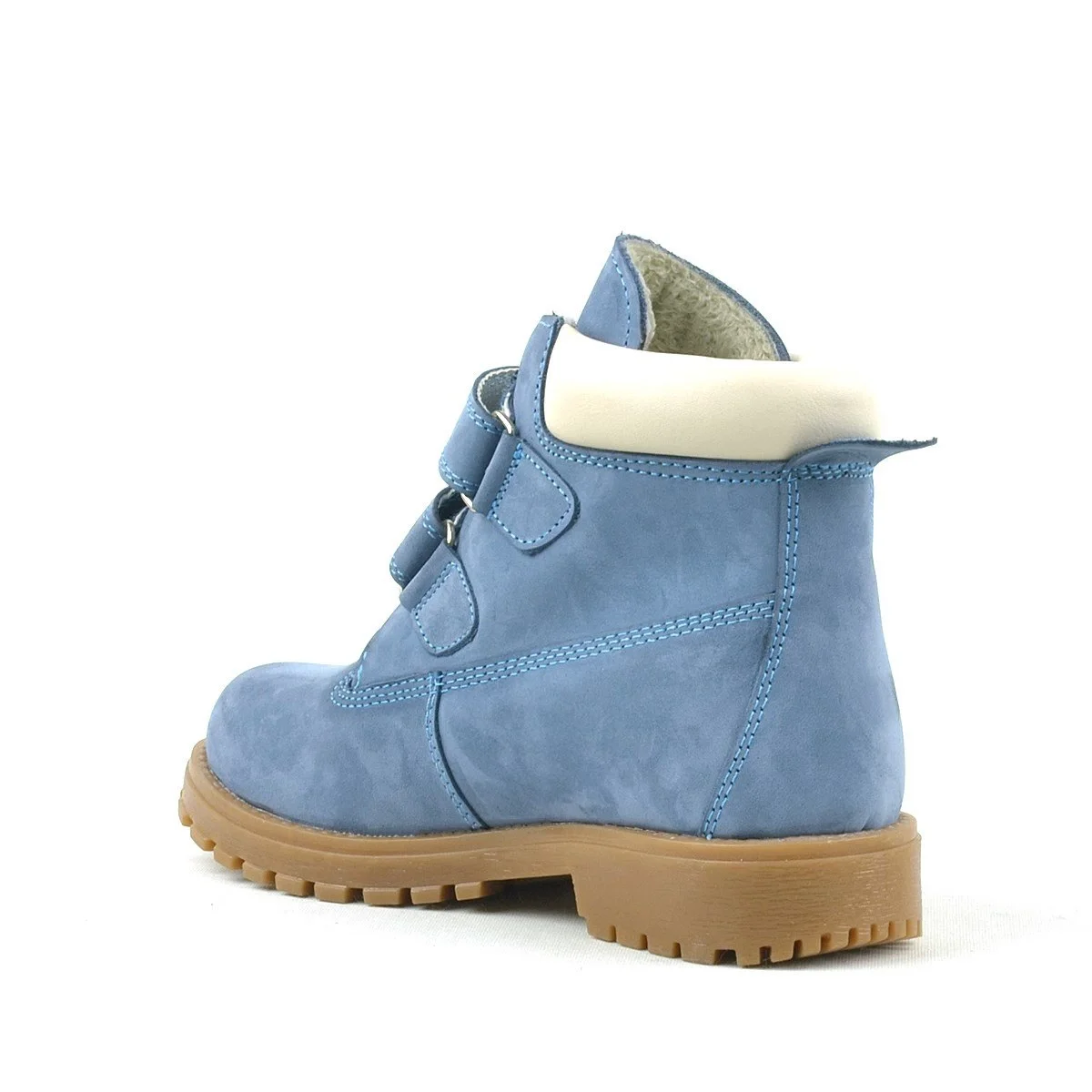 Rakerplus Neson Hakiki Deri Mavi Cırtlı Çocuk Bot