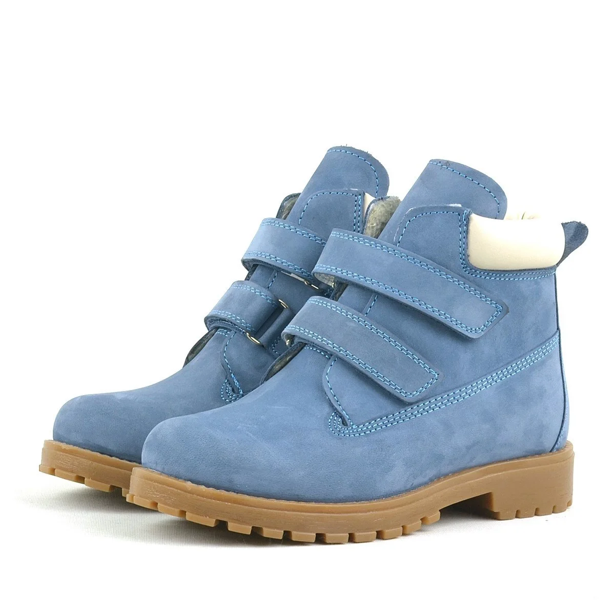 Rakerplus Neson Hakiki Deri Mavi Cırtlı Çocuk Bot