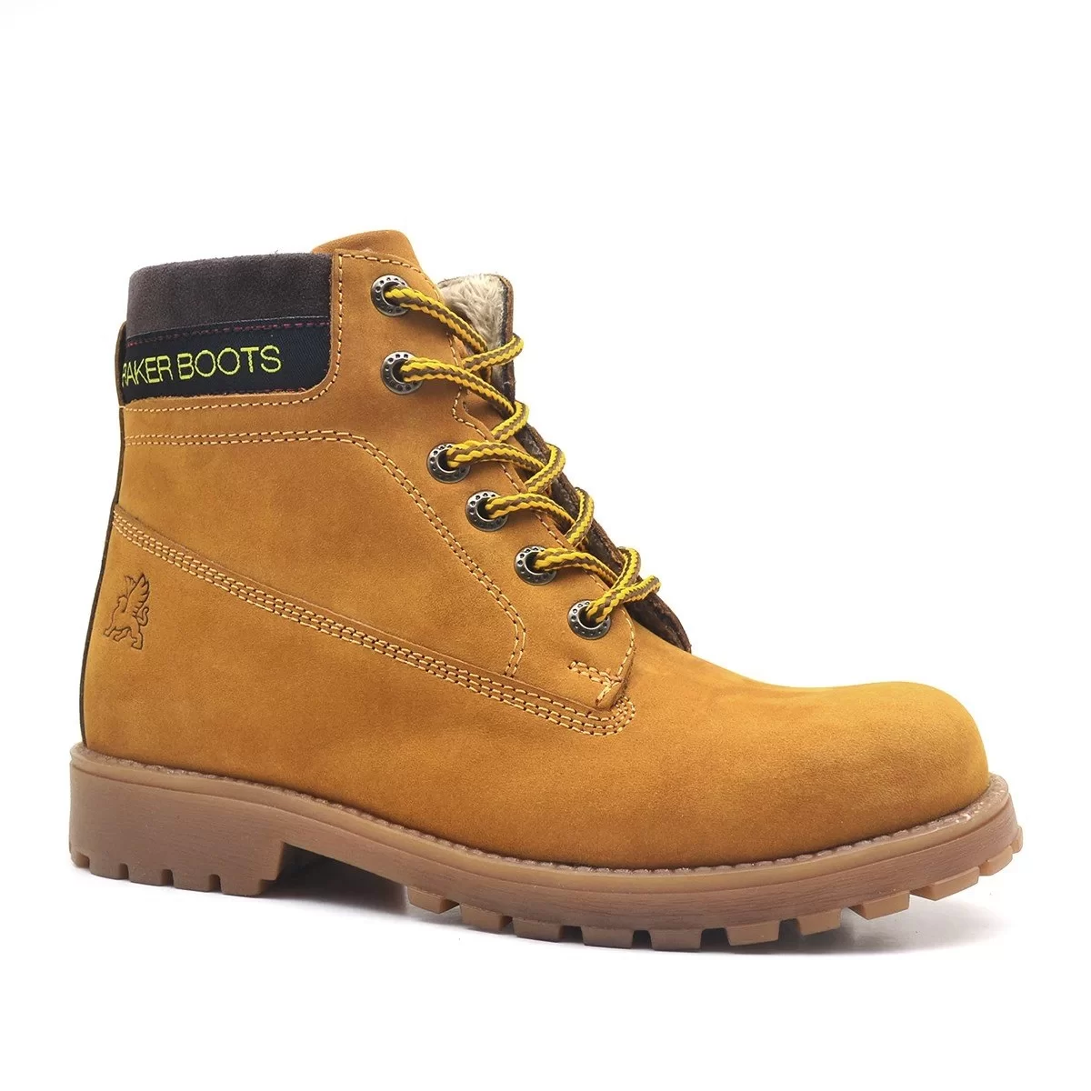 Rakerplus Neson Hakiki Deri Rahat Sarı Fermuarlı Unisex Çocuk Bot