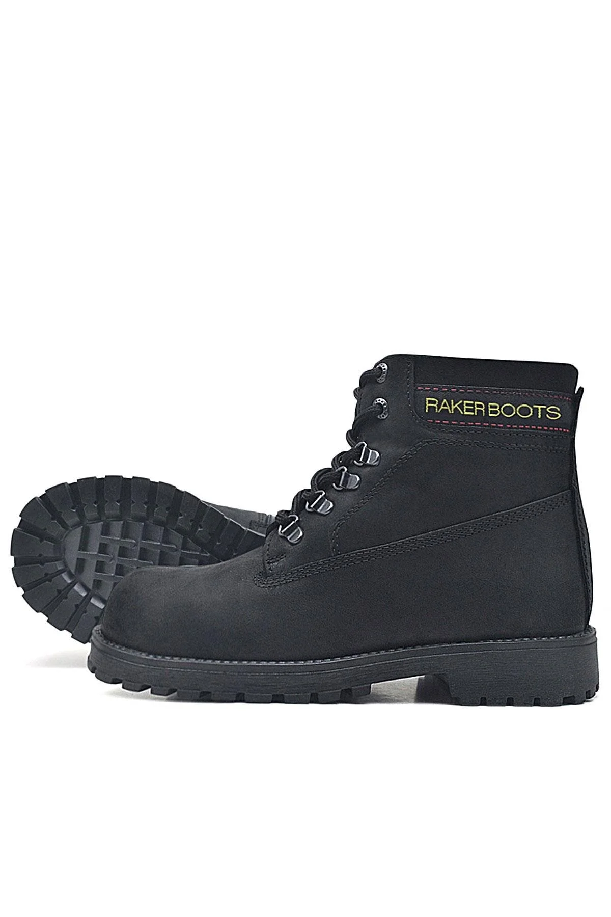 Rakerplus Neson Hakiki Deri Siyah Fermuarlı Kışlık Bot