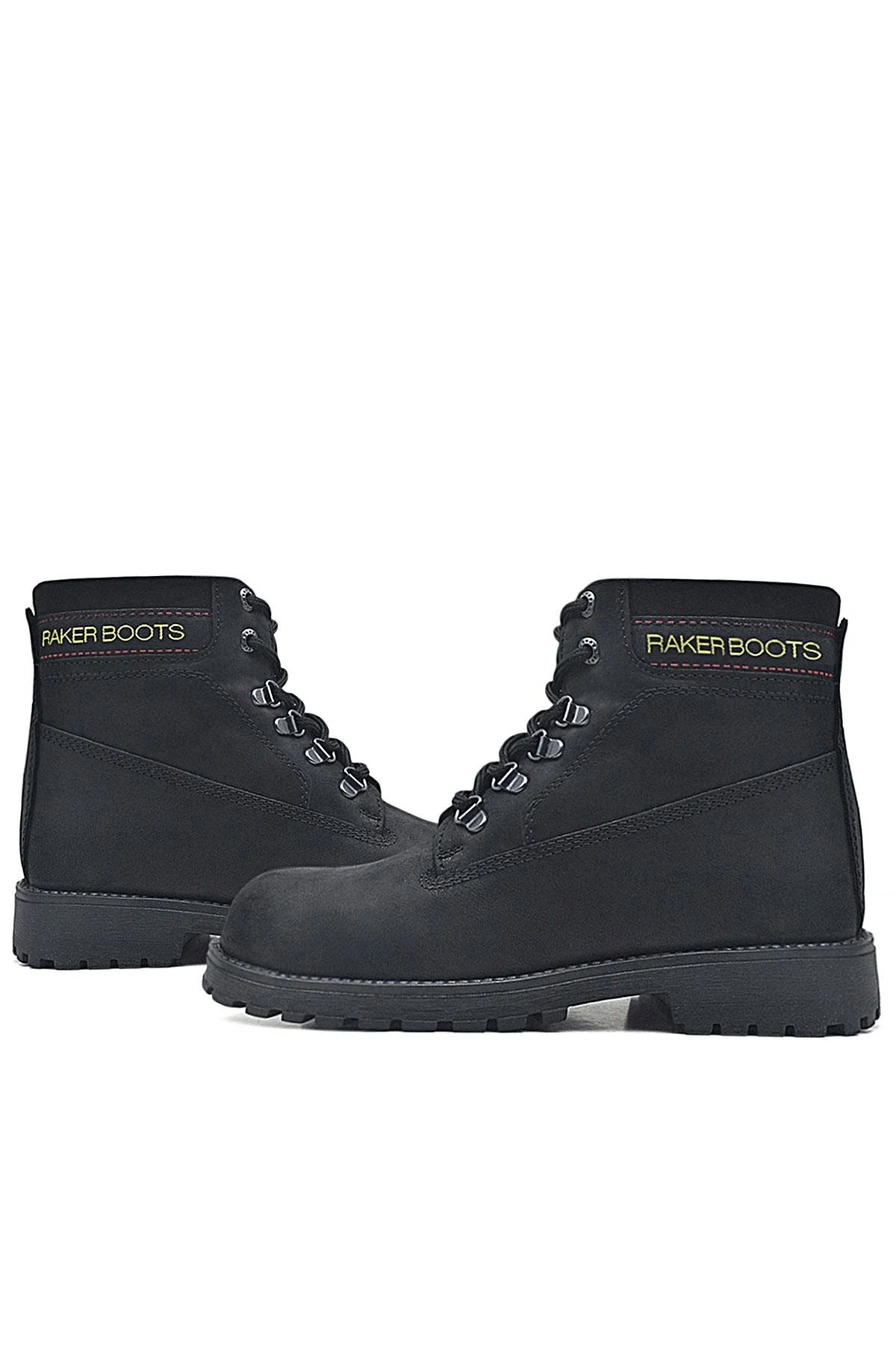 Rakerplus Neson Hakiki Deri Siyah Fermuarlı Kışlık Bot