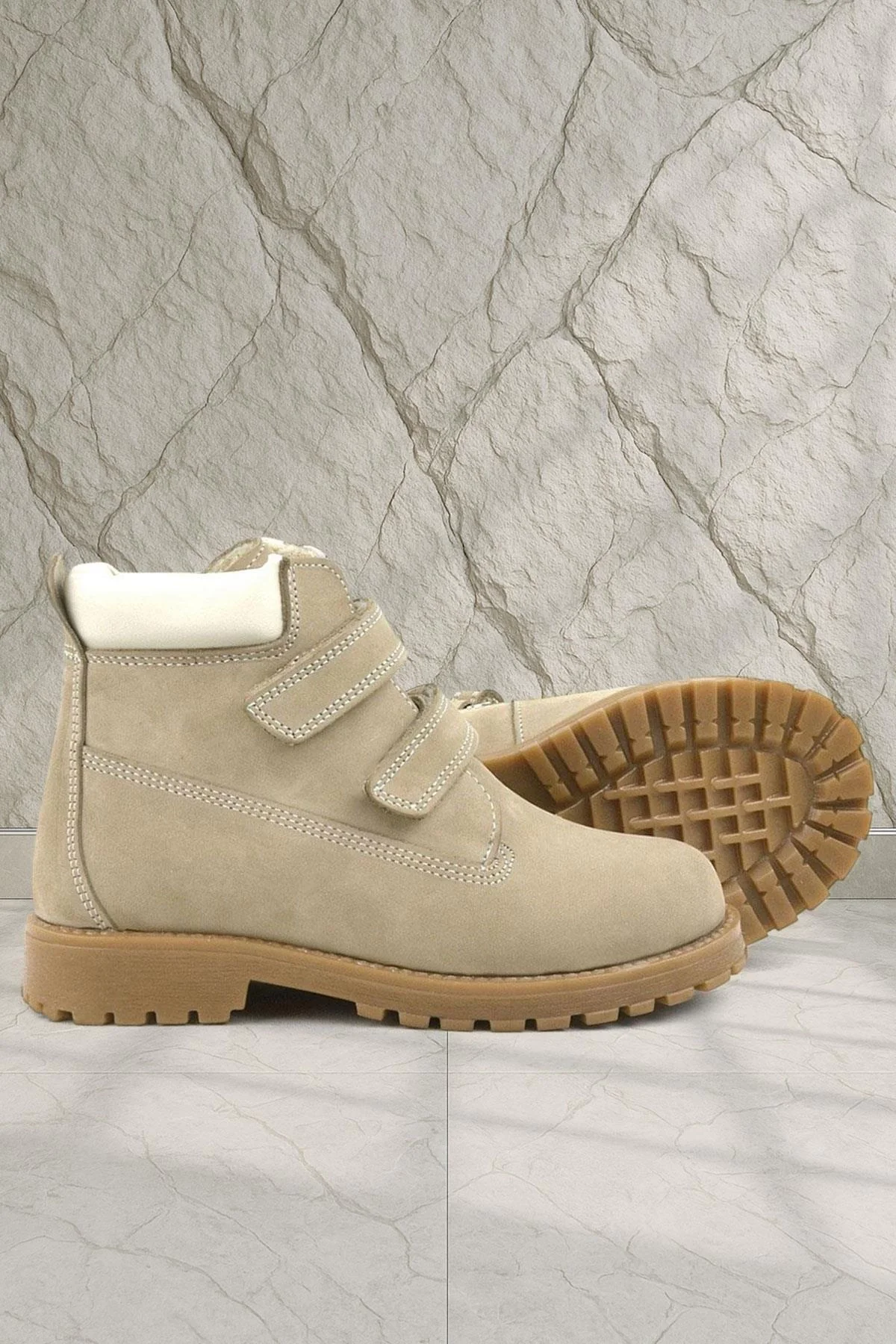 Rakerplus Neson Hakiki Deri Vizon Cırtlı Çocuk Bot