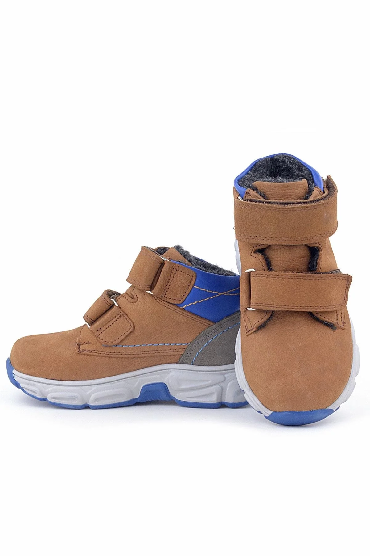 Rakerplus Pixel Hakiki Deri Taba Cırtlı Bebek Spor Bot Ayakkabı