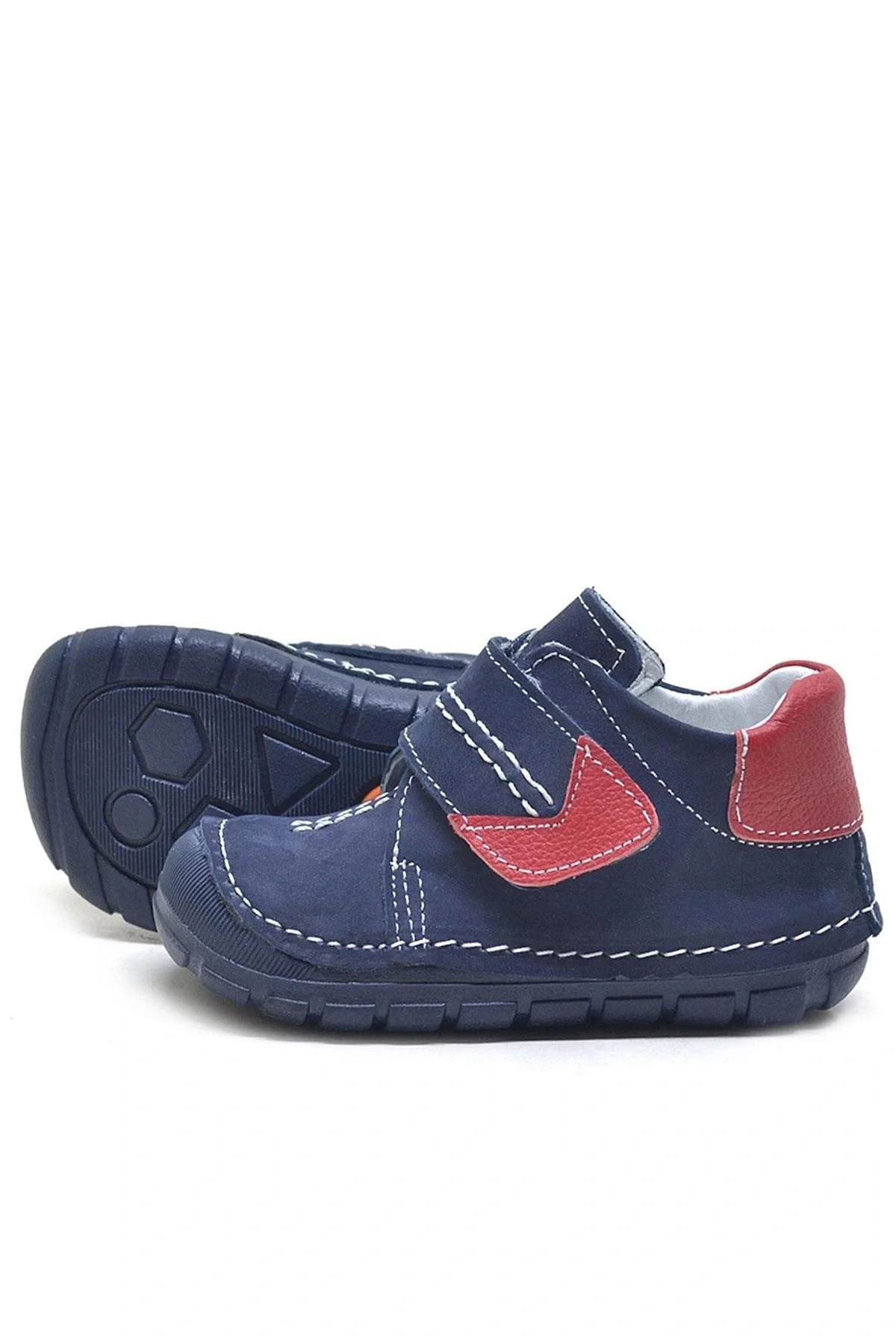 Rakerplus Popeye Hakiki Deri Lacivert İlk Adım Unisex Bebek Ayakkabısı