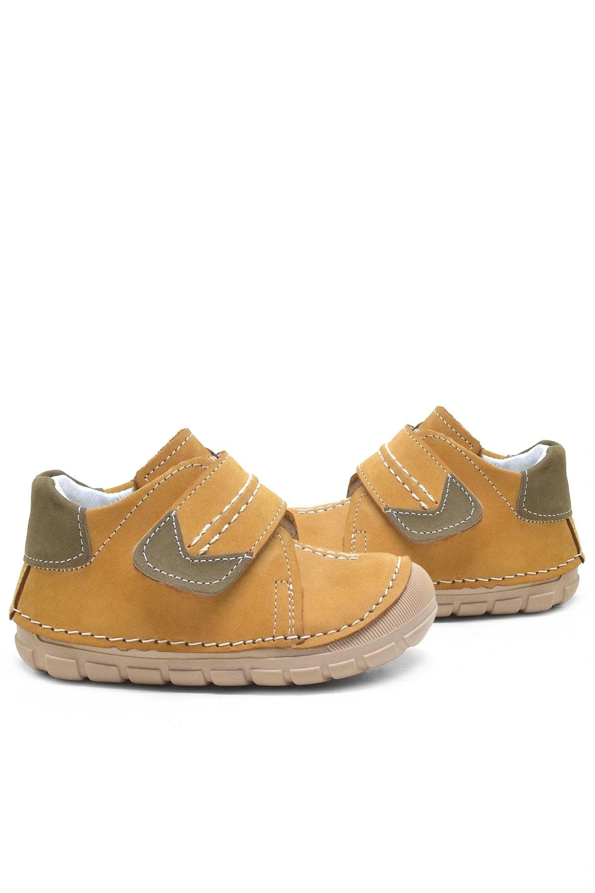 Rakerplus Popeye Hakiki Deri Taba İlk Adım Unisex Bebek Ayakkabısı