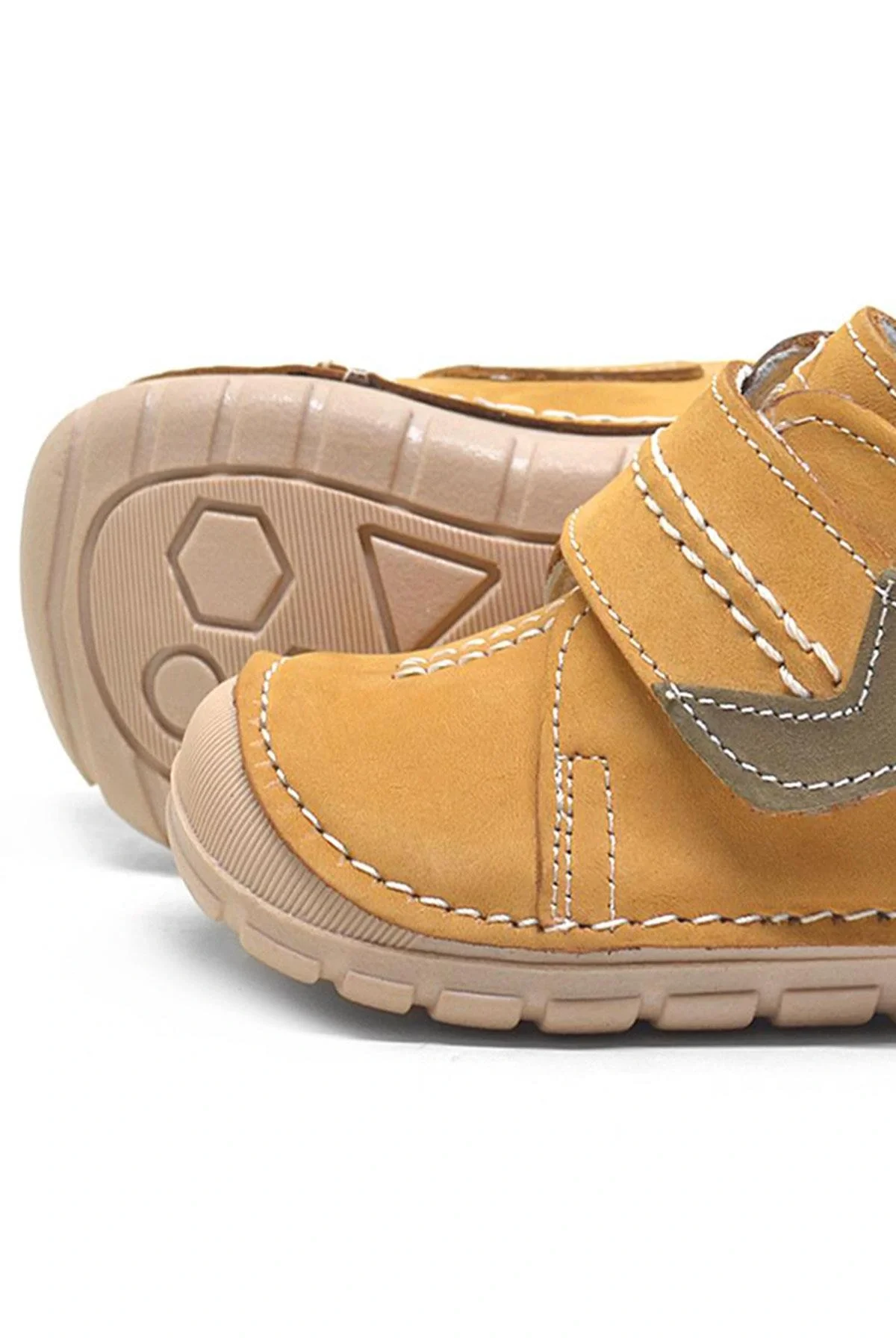 Rakerplus Popeye Hakiki Deri Taba İlk Adım Unisex Bebek Ayakkabısı