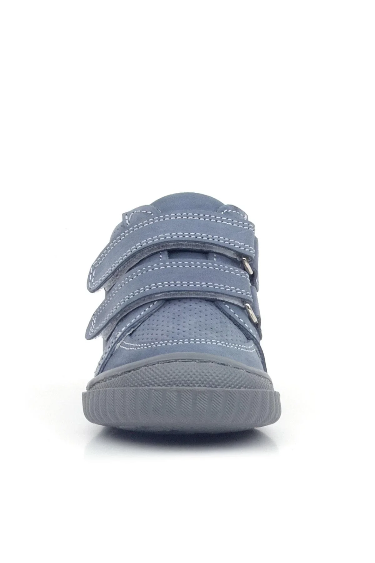 Rakerplus Raya Hakiki Deri Koyu Gri Cırtlı Erkek Bebek Bot