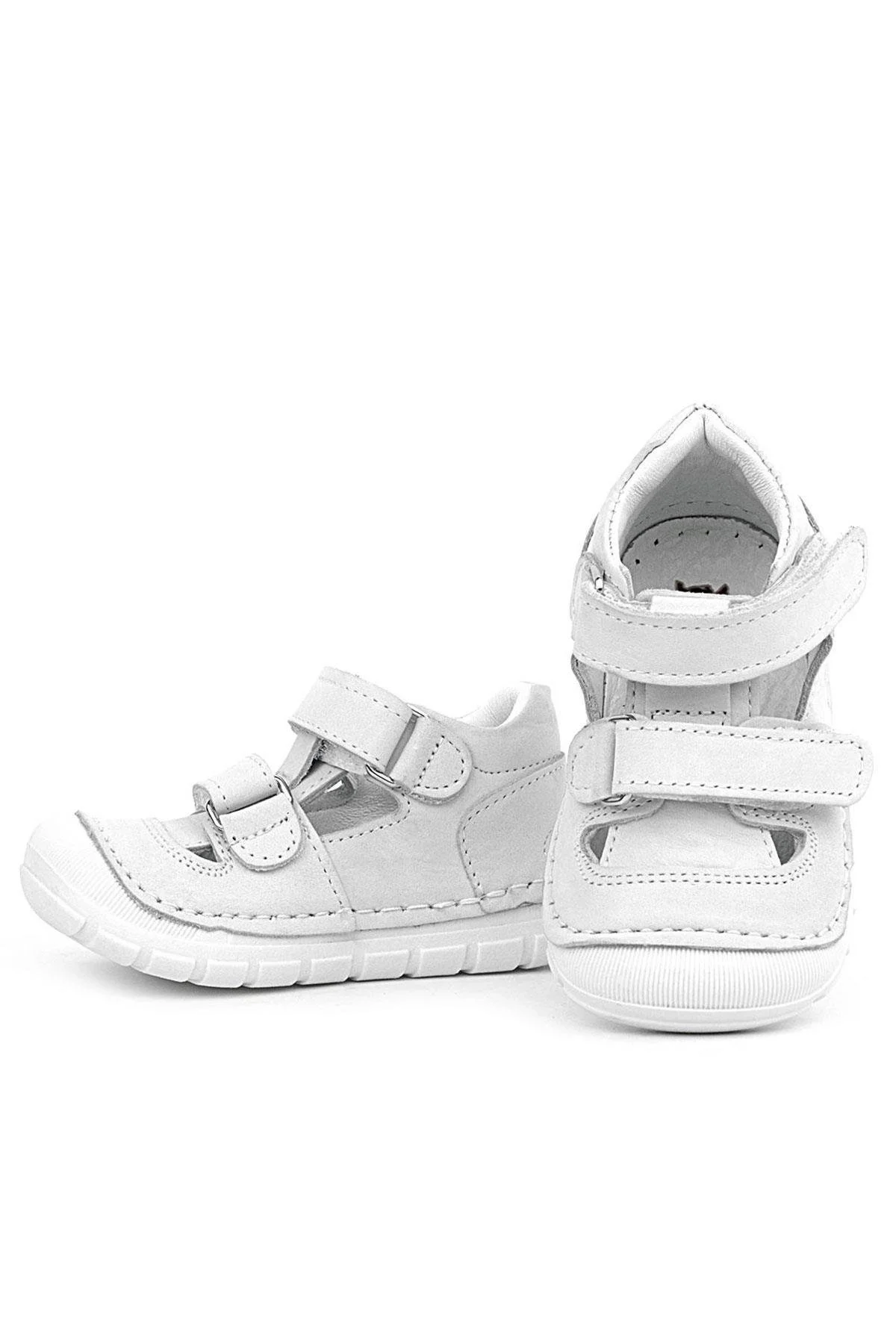 Rakerplus Ruby Hakiki Deri Beyaz Yazlık İlk Adım Ayakkabısı
