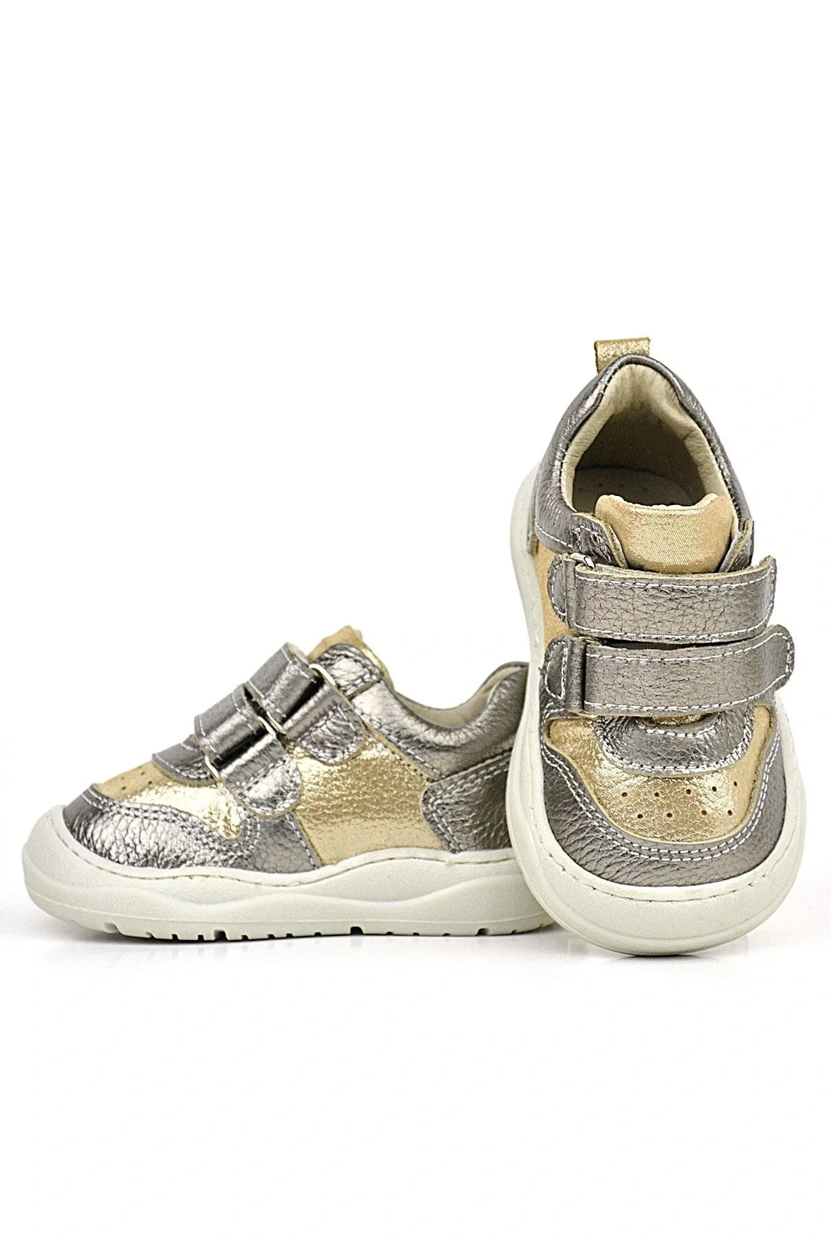 Rakerplus Schaggy Hakiki Deri Gold Bebek Spor Ayakkabı